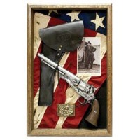 CIVIL WAR U.S. M1860 REVOLVER WITH HOLSTER SHADOW BOX U.S. GRANT   323074725702